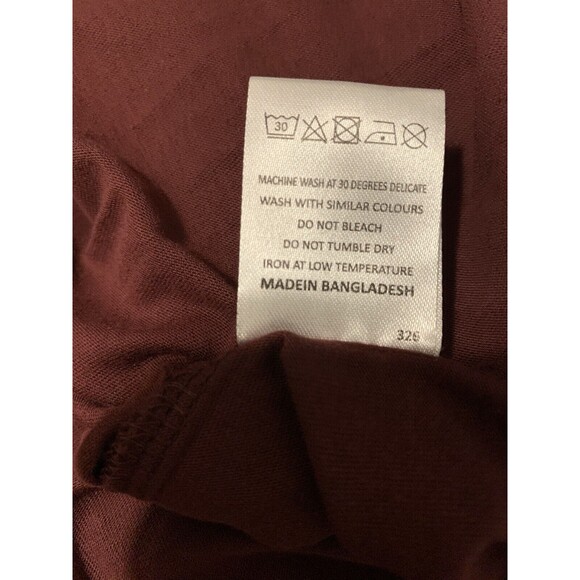 Big Dude Shirt Mens Size 9XL Burgundy T-shirt NEW WITH TAGS - Picture 4 of 4